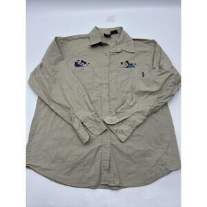 Vintage Disney Mickey Unlimited Collared Long Sleeve Mickey Mouse Shirt Size M